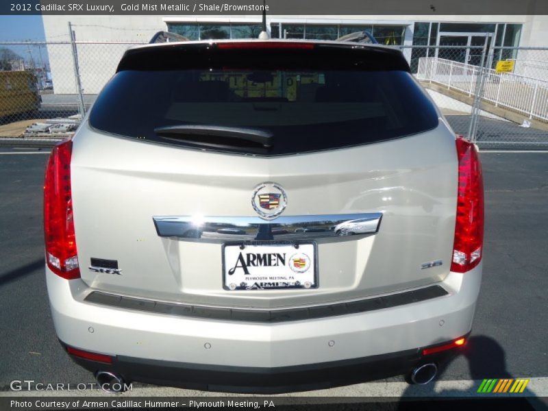Gold Mist Metallic / Shale/Brownstone 2012 Cadillac SRX Luxury
