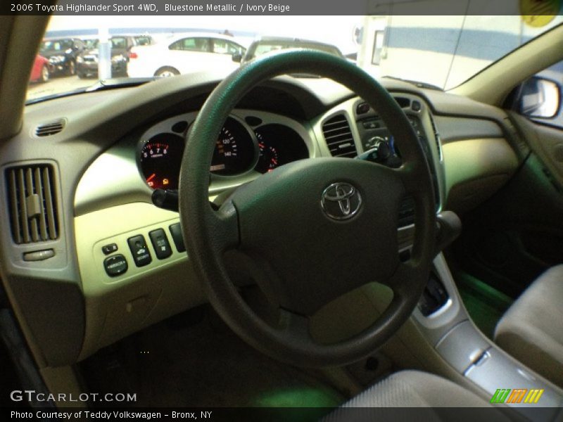 Bluestone Metallic / Ivory Beige 2006 Toyota Highlander Sport 4WD