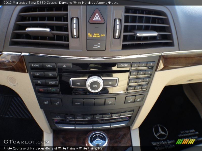 Diamond White Metallic / Almond/Mocha 2012 Mercedes-Benz E 550 Coupe