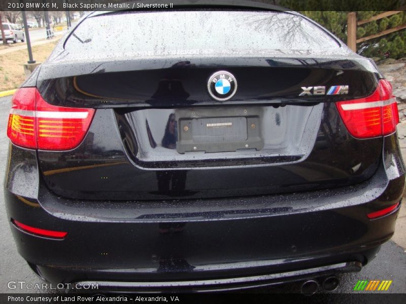 Black Sapphire Metallic / Silverstone II 2010 BMW X6 M