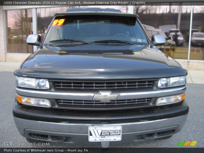 Medium Charcoal Gray Metallic / Graphite 1999 Chevrolet Silverado 1500 LS Regular Cab 4x4