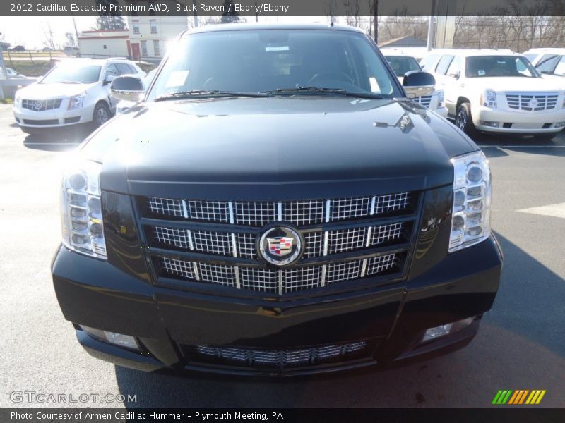 Black Raven / Ebony/Ebony 2012 Cadillac Escalade Premium AWD