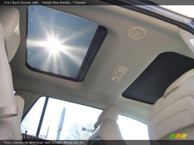 Sunroof of 2012 Enclave AWD