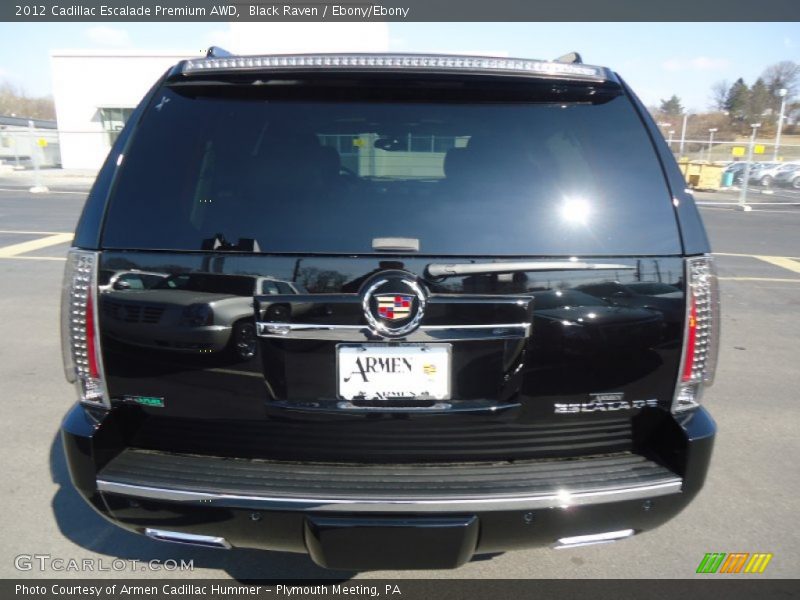 Black Raven / Ebony/Ebony 2012 Cadillac Escalade Premium AWD