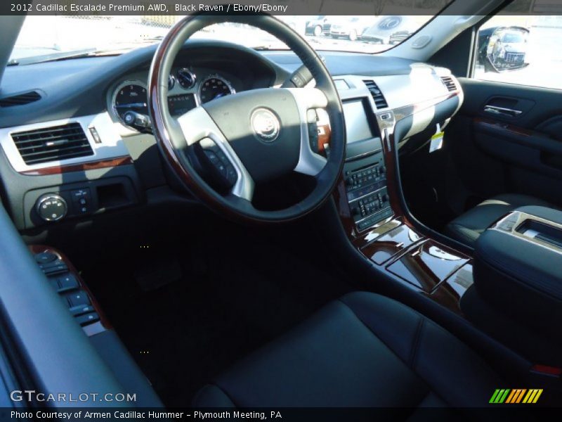 Black Raven / Ebony/Ebony 2012 Cadillac Escalade Premium AWD