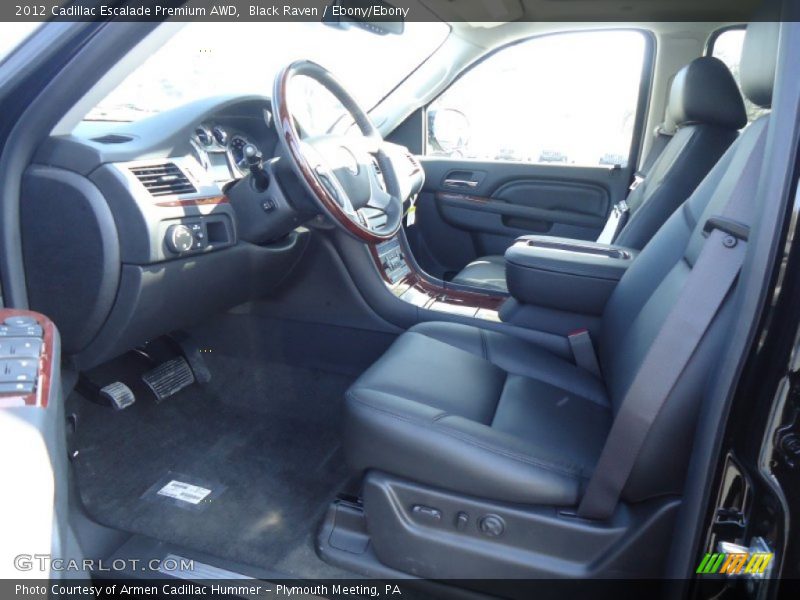 Black Raven / Ebony/Ebony 2012 Cadillac Escalade Premium AWD