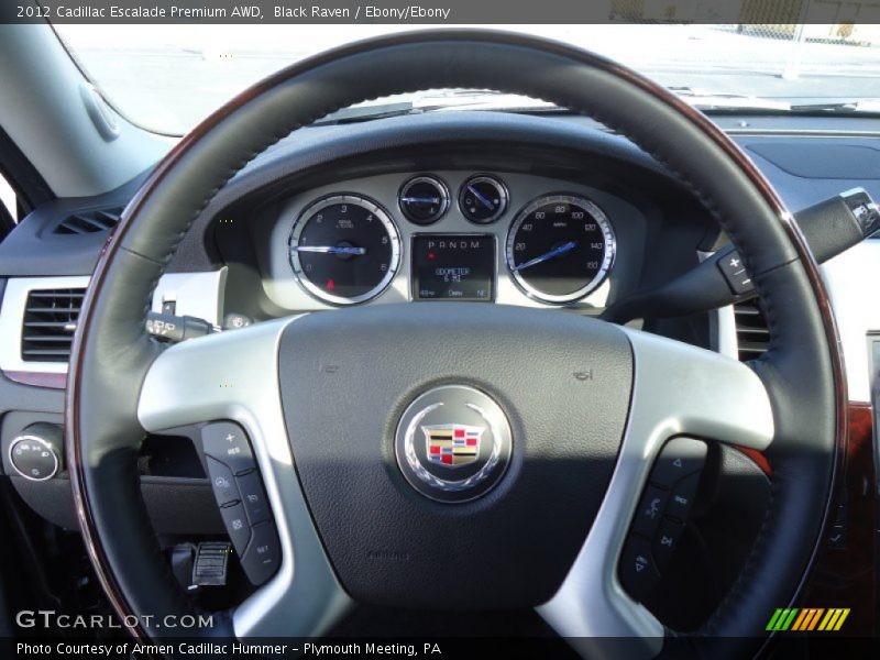 Black Raven / Ebony/Ebony 2012 Cadillac Escalade Premium AWD