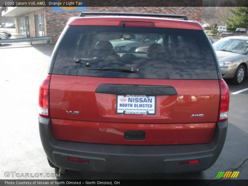 Orange / Light Tan 2003 Saturn VUE AWD