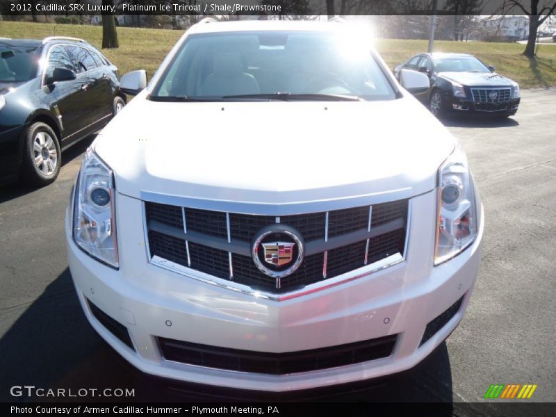 Platinum Ice Tricoat / Shale/Brownstone 2012 Cadillac SRX Luxury