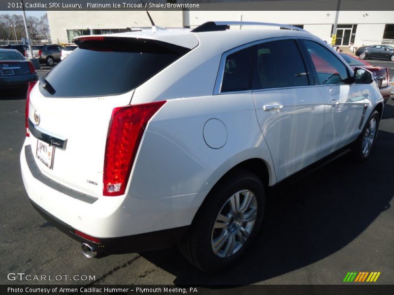 Platinum Ice Tricoat / Shale/Brownstone 2012 Cadillac SRX Luxury