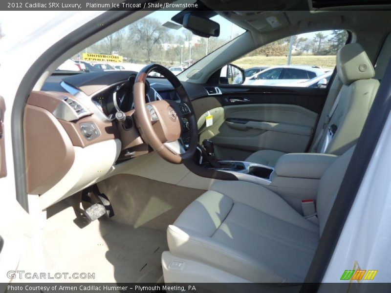 Platinum Ice Tricoat / Shale/Brownstone 2012 Cadillac SRX Luxury
