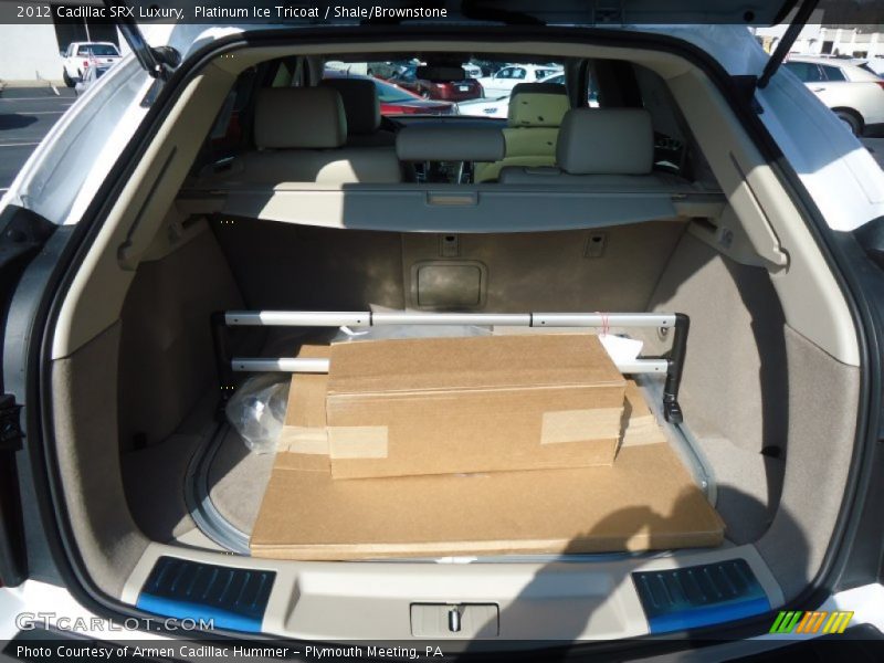 Platinum Ice Tricoat / Shale/Brownstone 2012 Cadillac SRX Luxury