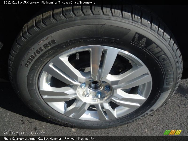 Platinum Ice Tricoat / Shale/Brownstone 2012 Cadillac SRX Luxury