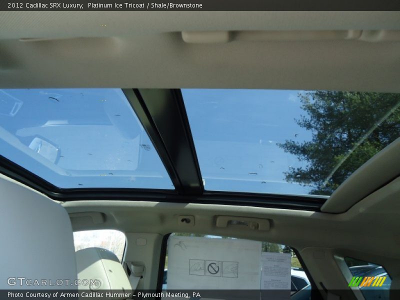 Platinum Ice Tricoat / Shale/Brownstone 2012 Cadillac SRX Luxury