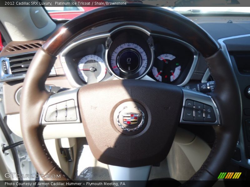 Platinum Ice Tricoat / Shale/Brownstone 2012 Cadillac SRX Luxury