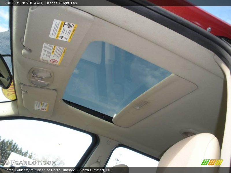 Orange / Light Tan 2003 Saturn VUE AWD