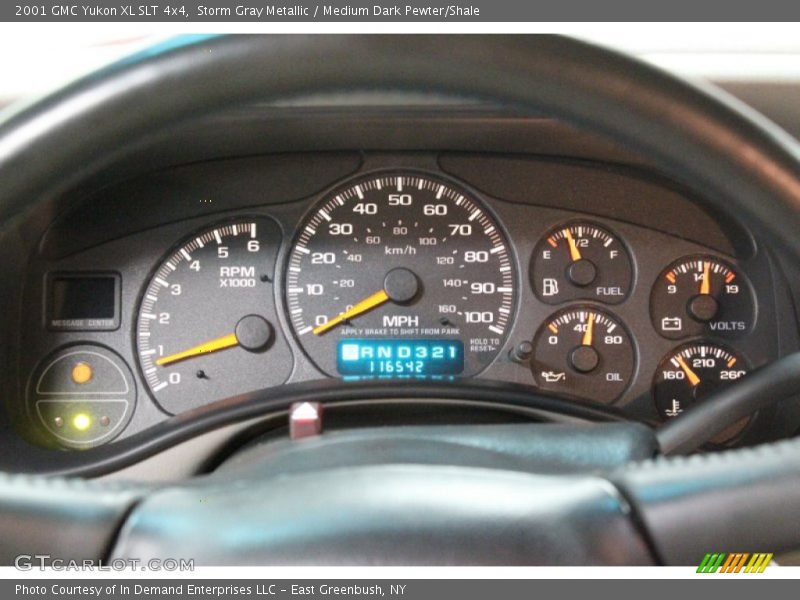 Storm Gray Metallic / Medium Dark Pewter/Shale 2001 GMC Yukon XL SLT 4x4
