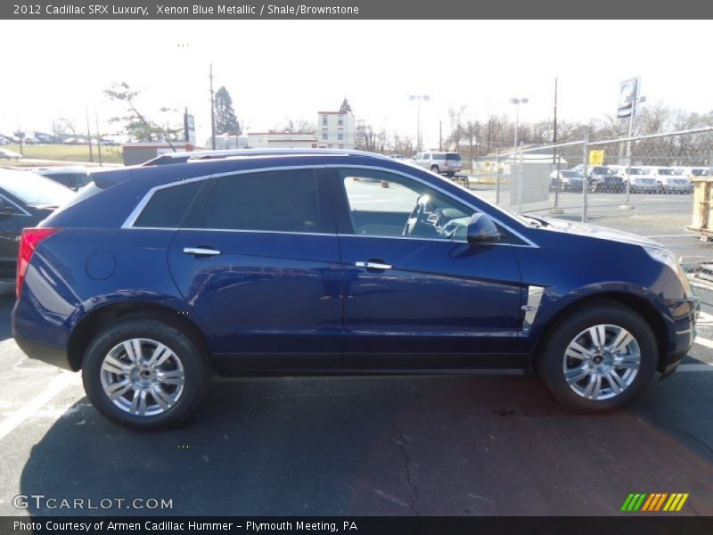 Xenon Blue Metallic / Shale/Brownstone 2012 Cadillac SRX Luxury