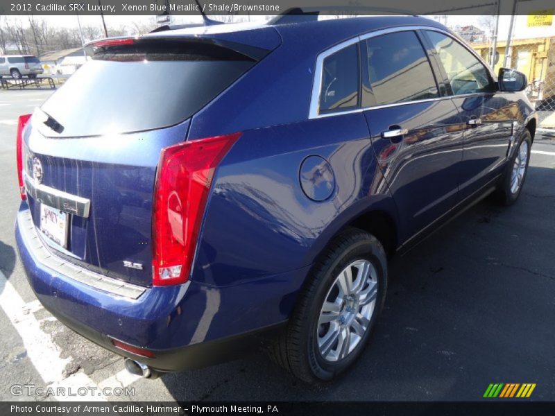 Xenon Blue Metallic / Shale/Brownstone 2012 Cadillac SRX Luxury