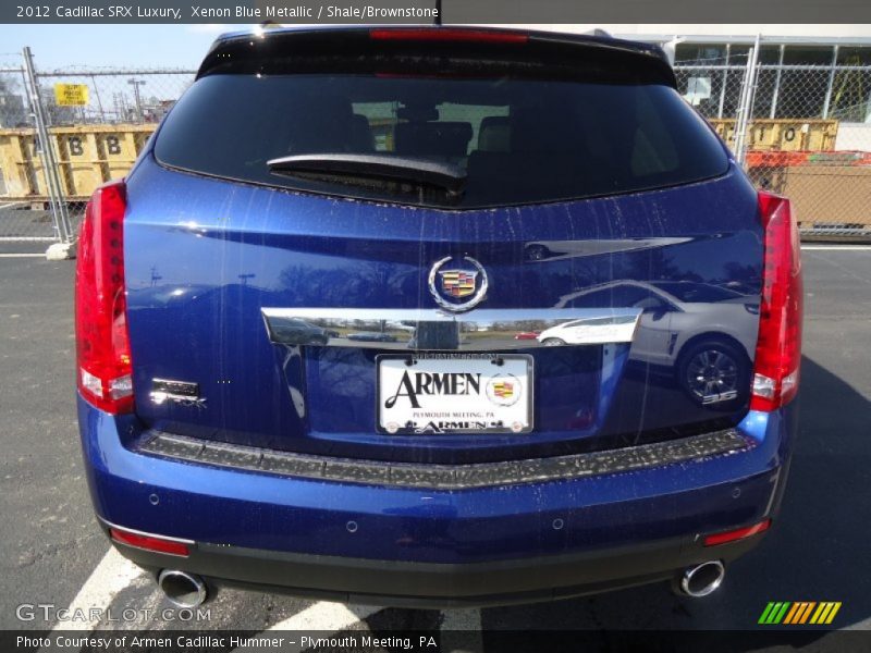 Xenon Blue Metallic / Shale/Brownstone 2012 Cadillac SRX Luxury