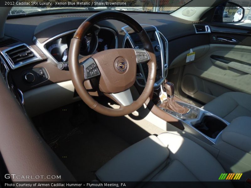 Xenon Blue Metallic / Shale/Brownstone 2012 Cadillac SRX Luxury