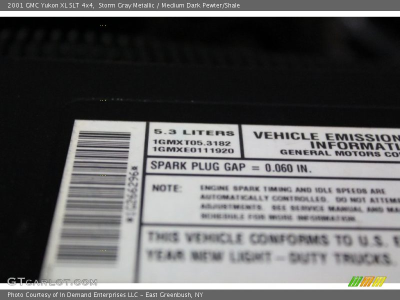 Storm Gray Metallic / Medium Dark Pewter/Shale 2001 GMC Yukon XL SLT 4x4