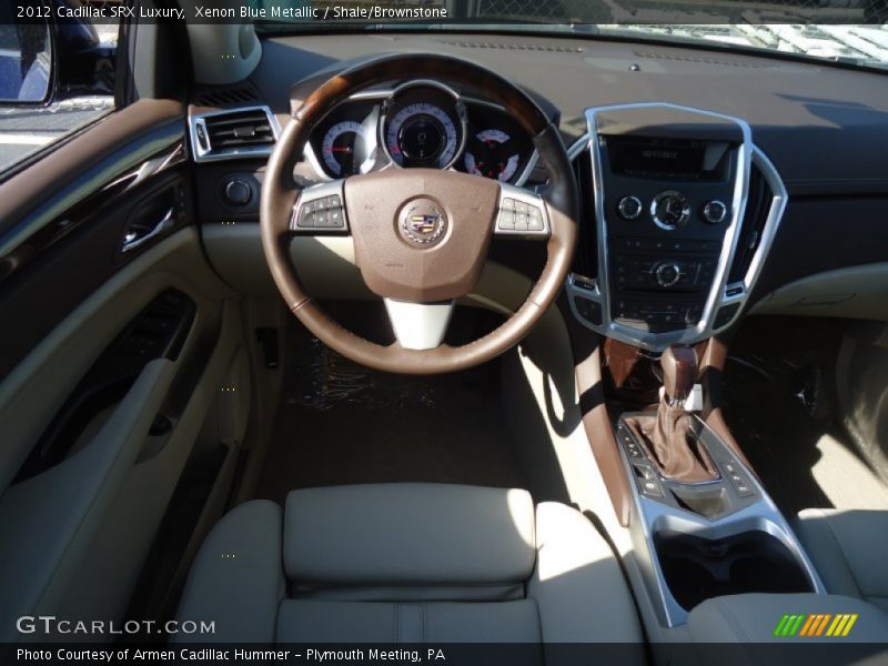 Xenon Blue Metallic / Shale/Brownstone 2012 Cadillac SRX Luxury