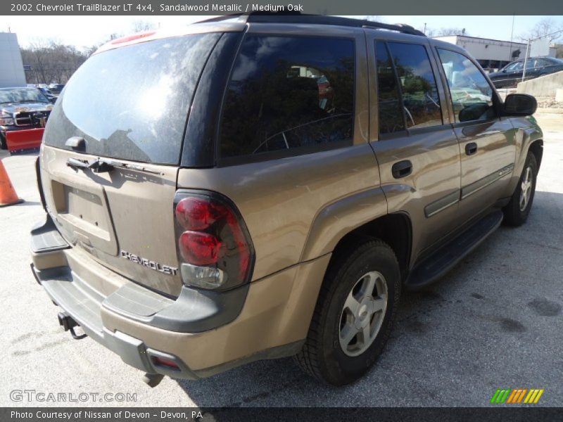 Sandalwood Metallic / Medium Oak 2002 Chevrolet TrailBlazer LT 4x4