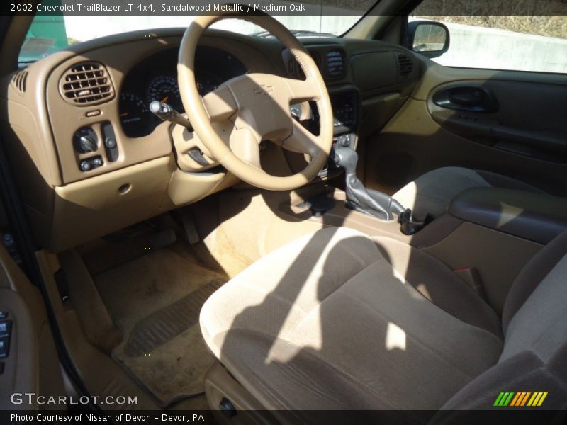 Sandalwood Metallic / Medium Oak 2002 Chevrolet TrailBlazer LT 4x4