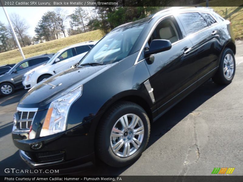 Black Ice Metallic / Shale/Brownstone 2012 Cadillac SRX Luxury