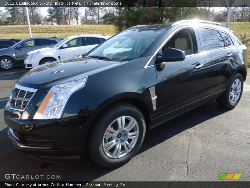 Black Ice Metallic / Shale/Brownstone 2012 Cadillac SRX Luxury