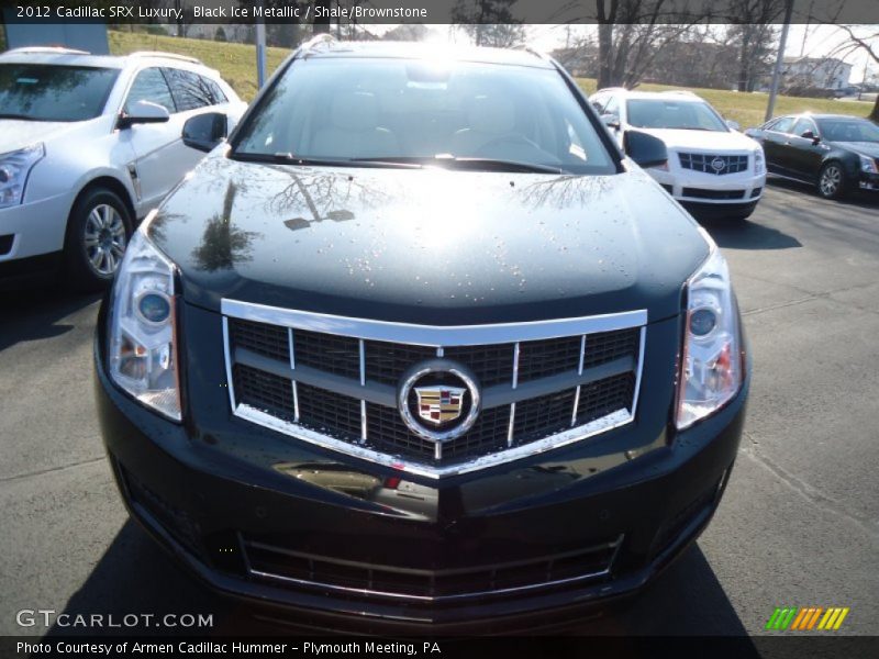 Black Ice Metallic / Shale/Brownstone 2012 Cadillac SRX Luxury