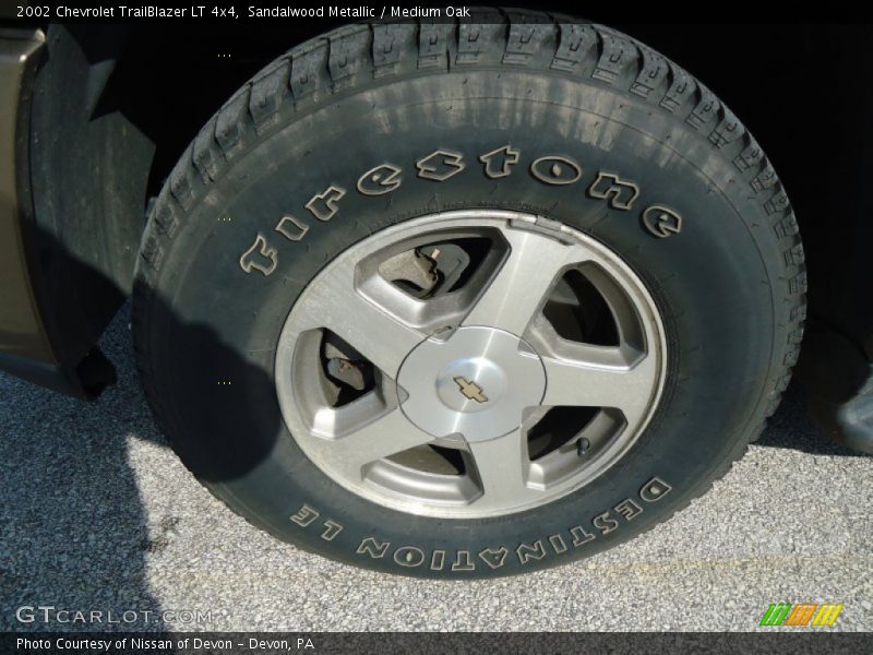 Sandalwood Metallic / Medium Oak 2002 Chevrolet TrailBlazer LT 4x4