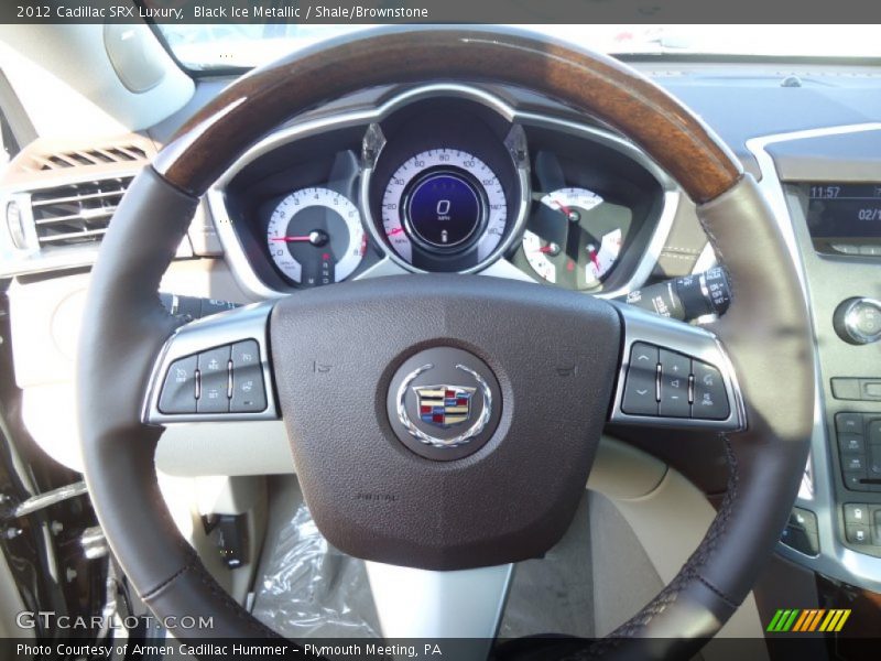 Black Ice Metallic / Shale/Brownstone 2012 Cadillac SRX Luxury