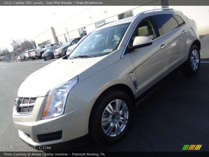 Gold Mist Metallic / Shale/Brownstone 2012 Cadillac SRX Luxury