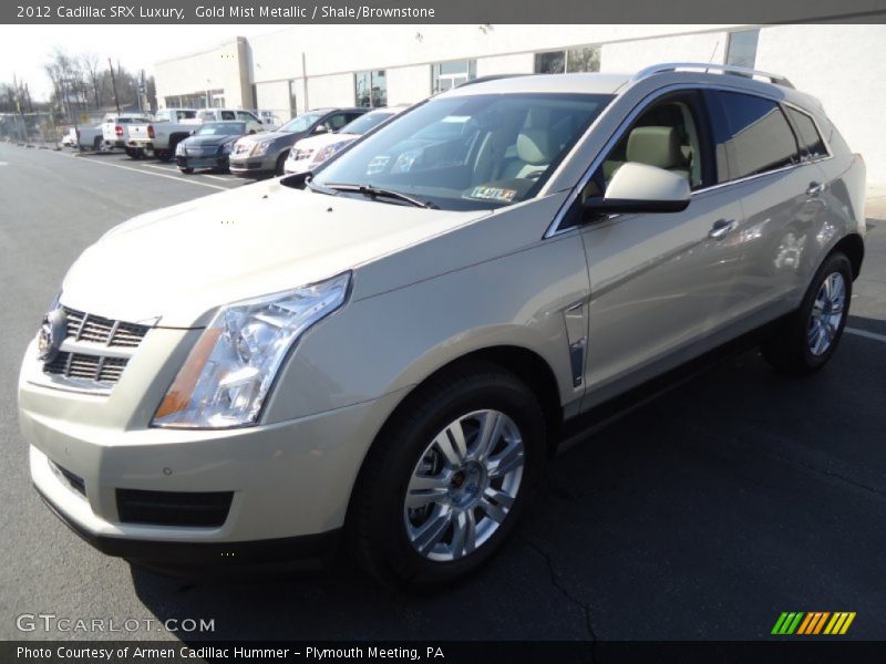 Gold Mist Metallic / Shale/Brownstone 2012 Cadillac SRX Luxury