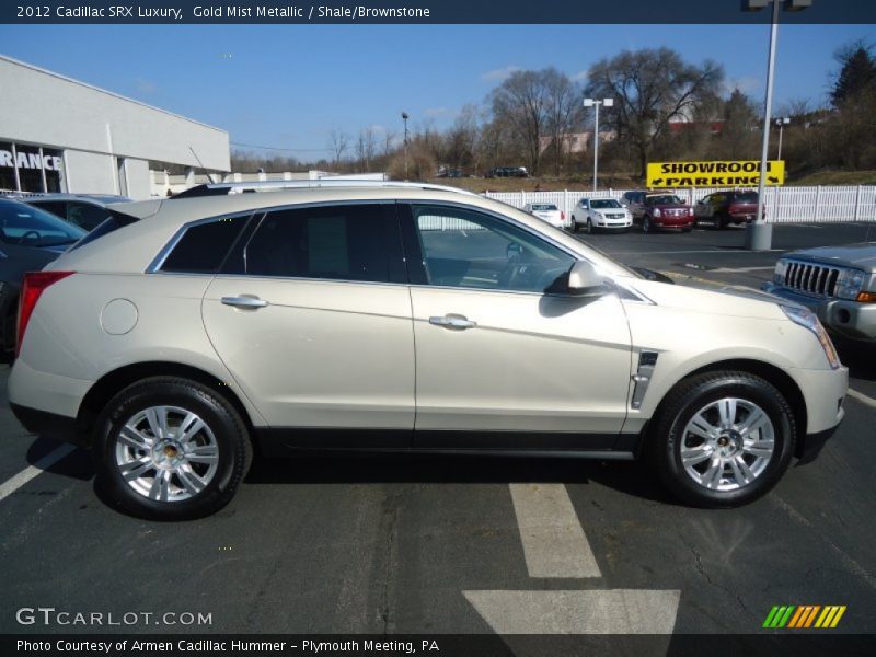 Gold Mist Metallic / Shale/Brownstone 2012 Cadillac SRX Luxury