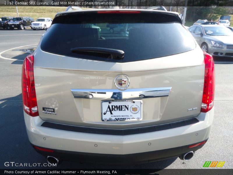 Gold Mist Metallic / Shale/Brownstone 2012 Cadillac SRX Luxury
