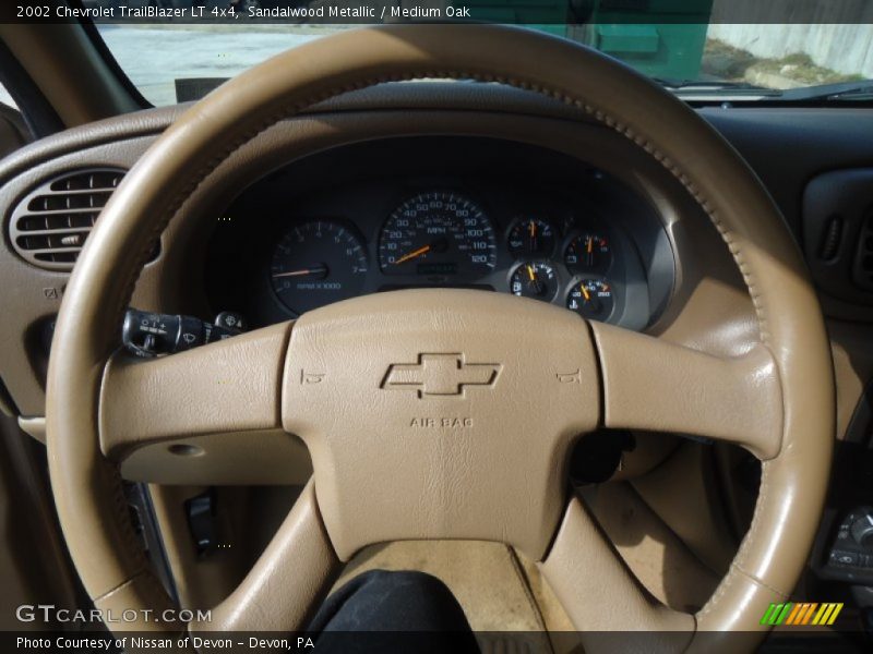 Sandalwood Metallic / Medium Oak 2002 Chevrolet TrailBlazer LT 4x4