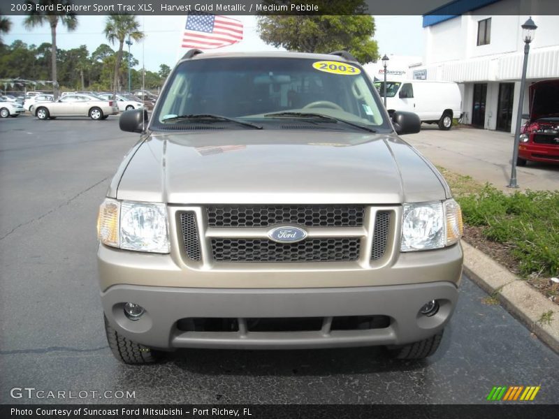Harvest Gold Metallic / Medium Pebble 2003 Ford Explorer Sport Trac XLS