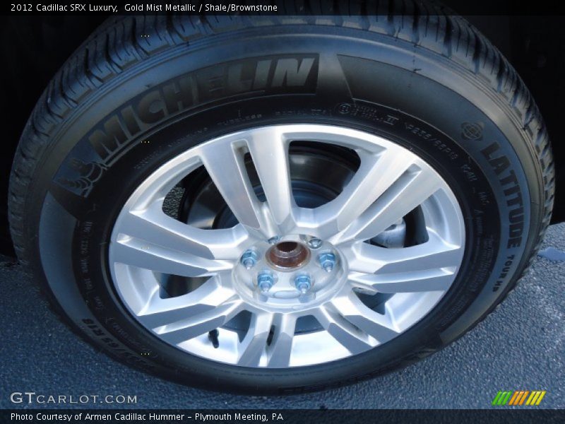 Gold Mist Metallic / Shale/Brownstone 2012 Cadillac SRX Luxury