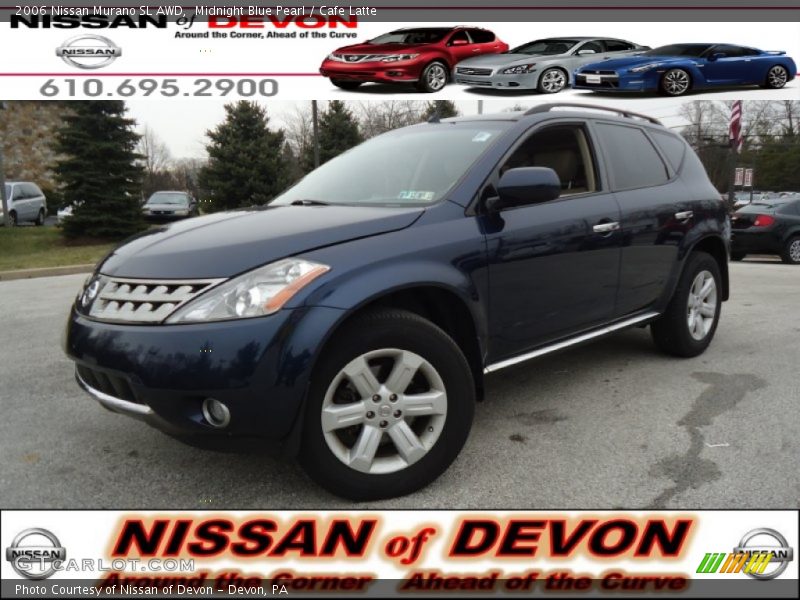 Midnight Blue Pearl / Cafe Latte 2006 Nissan Murano SL AWD