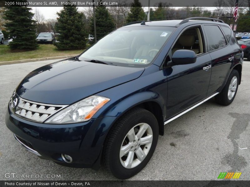 Midnight Blue Pearl / Cafe Latte 2006 Nissan Murano SL AWD