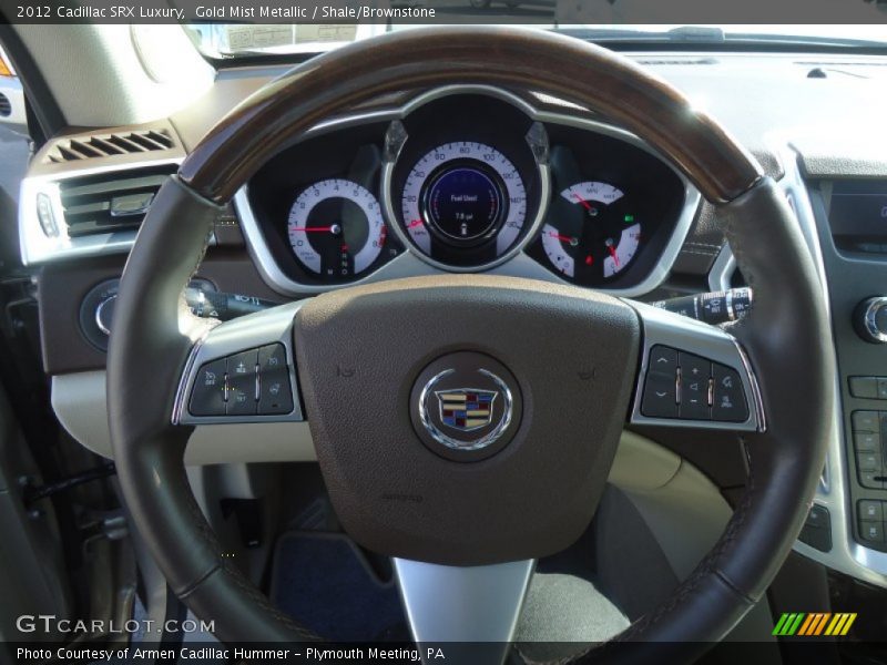 Gold Mist Metallic / Shale/Brownstone 2012 Cadillac SRX Luxury