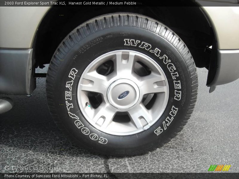 Harvest Gold Metallic / Medium Pebble 2003 Ford Explorer Sport Trac XLS