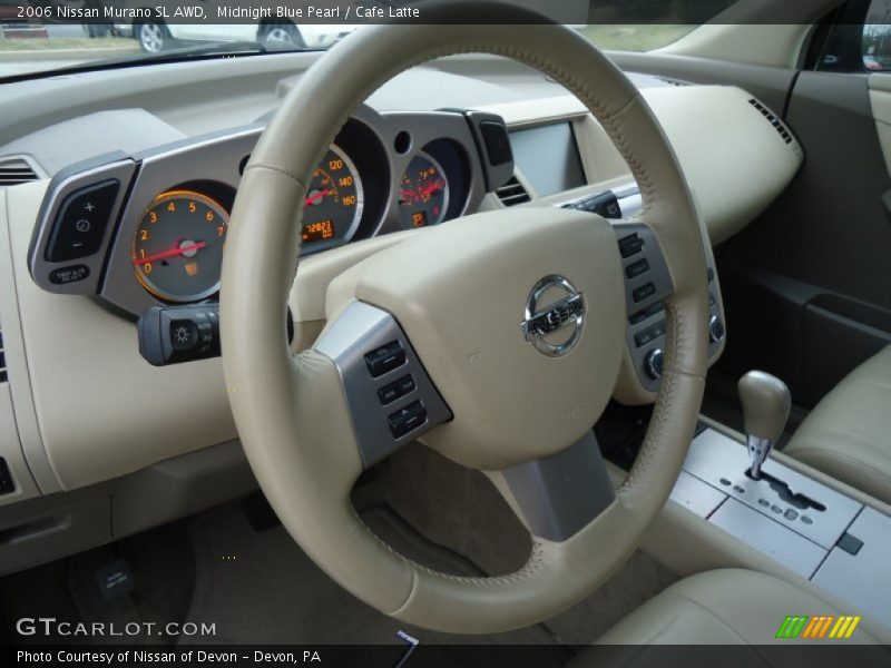 Midnight Blue Pearl / Cafe Latte 2006 Nissan Murano SL AWD