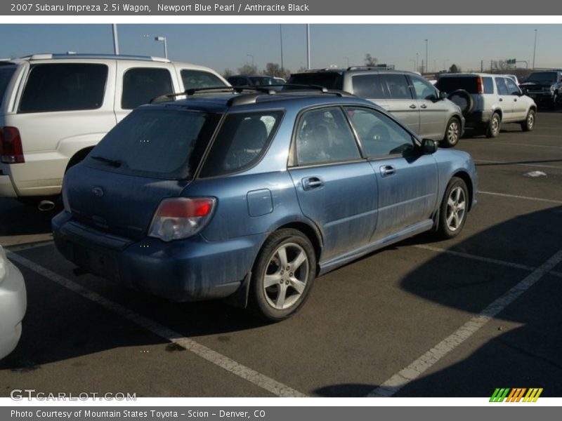 Newport Blue Pearl / Anthracite Black 2007 Subaru Impreza 2.5i Wagon