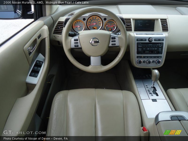 Midnight Blue Pearl / Cafe Latte 2006 Nissan Murano SL AWD