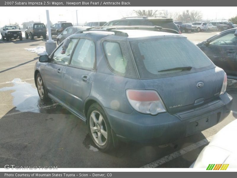 Newport Blue Pearl / Anthracite Black 2007 Subaru Impreza 2.5i Wagon