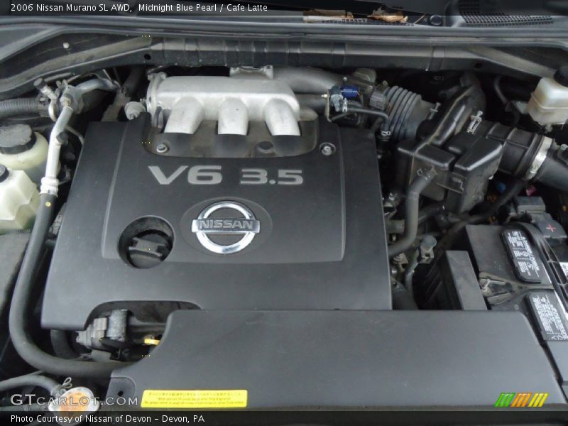 Midnight Blue Pearl / Cafe Latte 2006 Nissan Murano SL AWD
